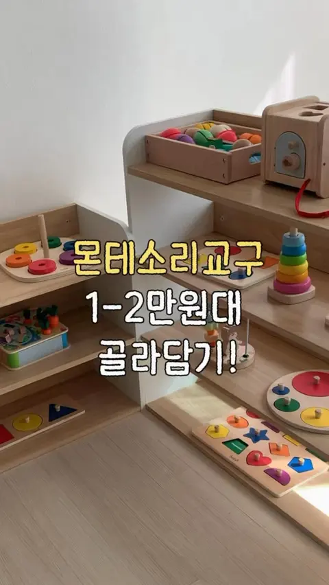 토이맘모스 몬테소리 원목 교구 공구